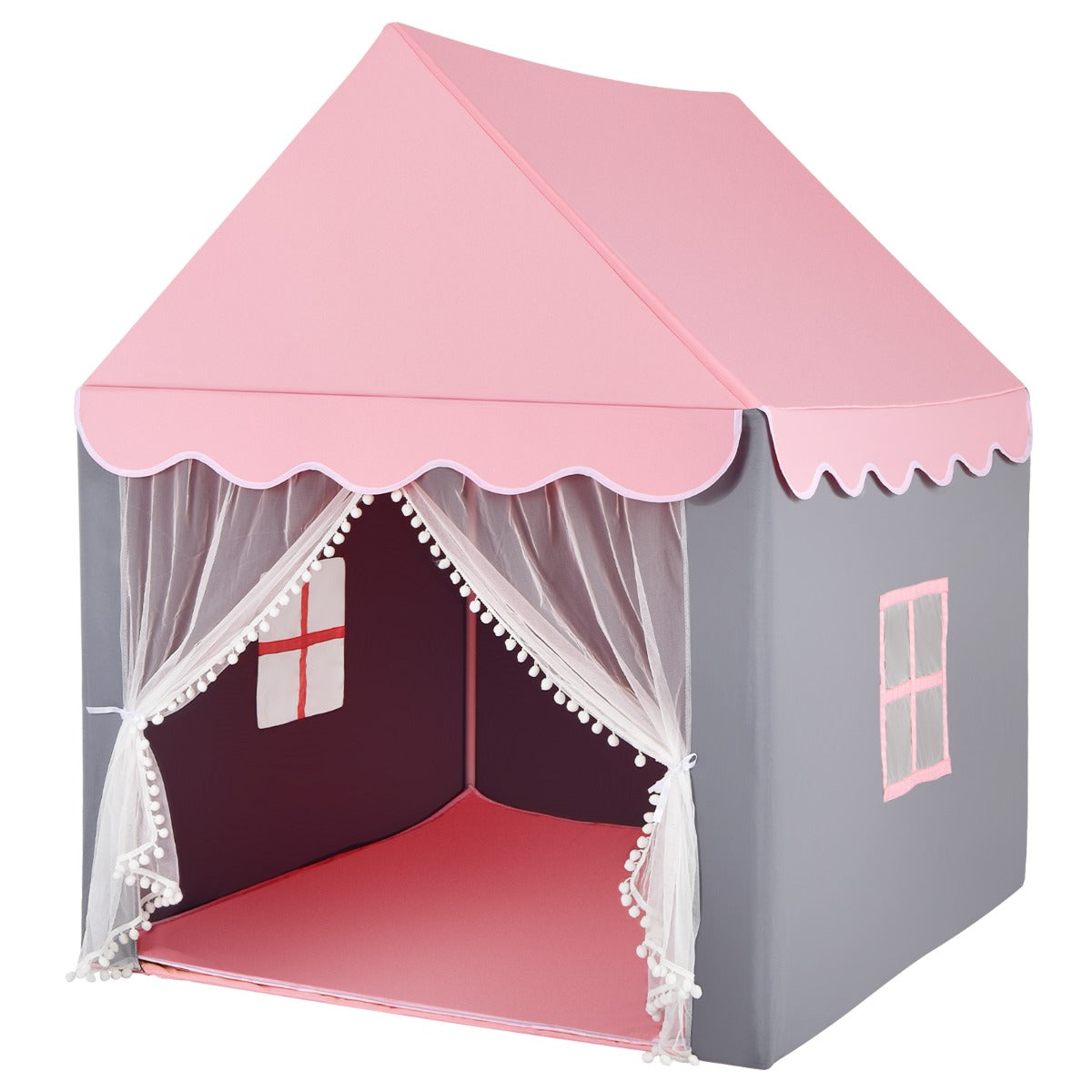 Kids Playhouse Tent with Washable Mat for Boys & Girls