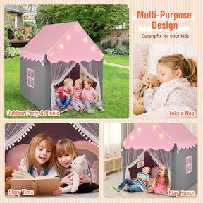 Kids Playhouse Tent with Washable Mat for Boys & Girls