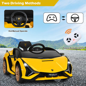 Electric Toy Car with Remote Control & LED Lights for Kids