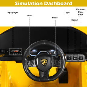 Electric Toy Car with Remote Control & LED Lights for Kids