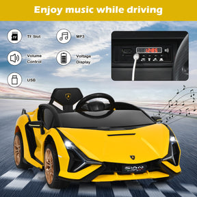 Electric Toy Car with Remote Control & LED Lights for Kids