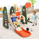 6 in 1 Climber Slide Playset with Basketball Hoop for Kids