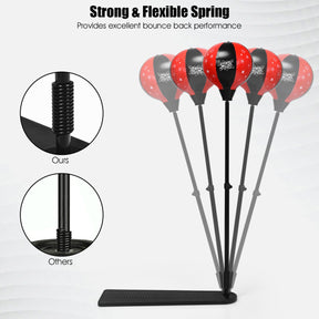 85.09cm-130.81cm Height Adjustable Punching Ball Set with Boxing Gloves & Air Pump