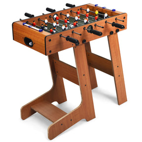 Tabletop Foosball Table with 2 Balls & Score Keeper for Game Room Pub