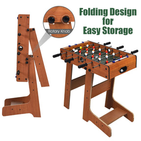 Tabletop Foosball Table with 2 Balls & Score Keeper for Game Room Pub