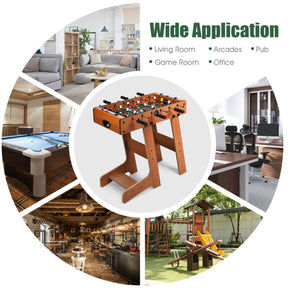 Tabletop Foosball Table with 2 Balls & Score Keeper for Game Room Pub