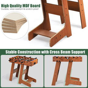 Tabletop Foosball Table with 2 Balls & Score Keeper for Game Room Pub