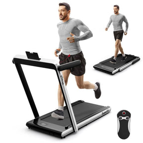 Electric Running Machine with LED Display & Workout APP for Home