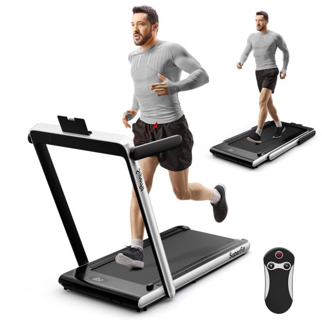 Electric Running Machine with LED Display & Workout APP for Home