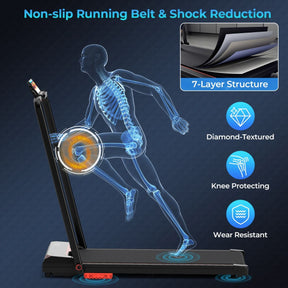 3-in-1 Under Desk Walking Running Machine Treadmill with LED Display