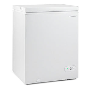 141 L/5 Cu.Ft Compact Chest Freezer with 7-Gear Adjustable Temperature