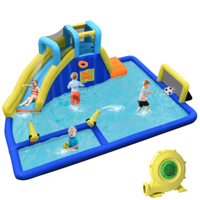 Inflatable Water Jumping House with Water Sprayers & Blower