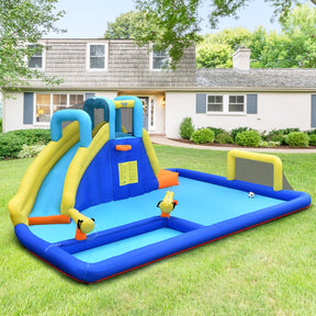 Inflatable Water Jumping House with Water Sprayers & Blower