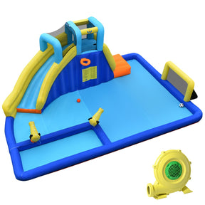 Inflatable Water Jumping House with Water Sprayers & Blower