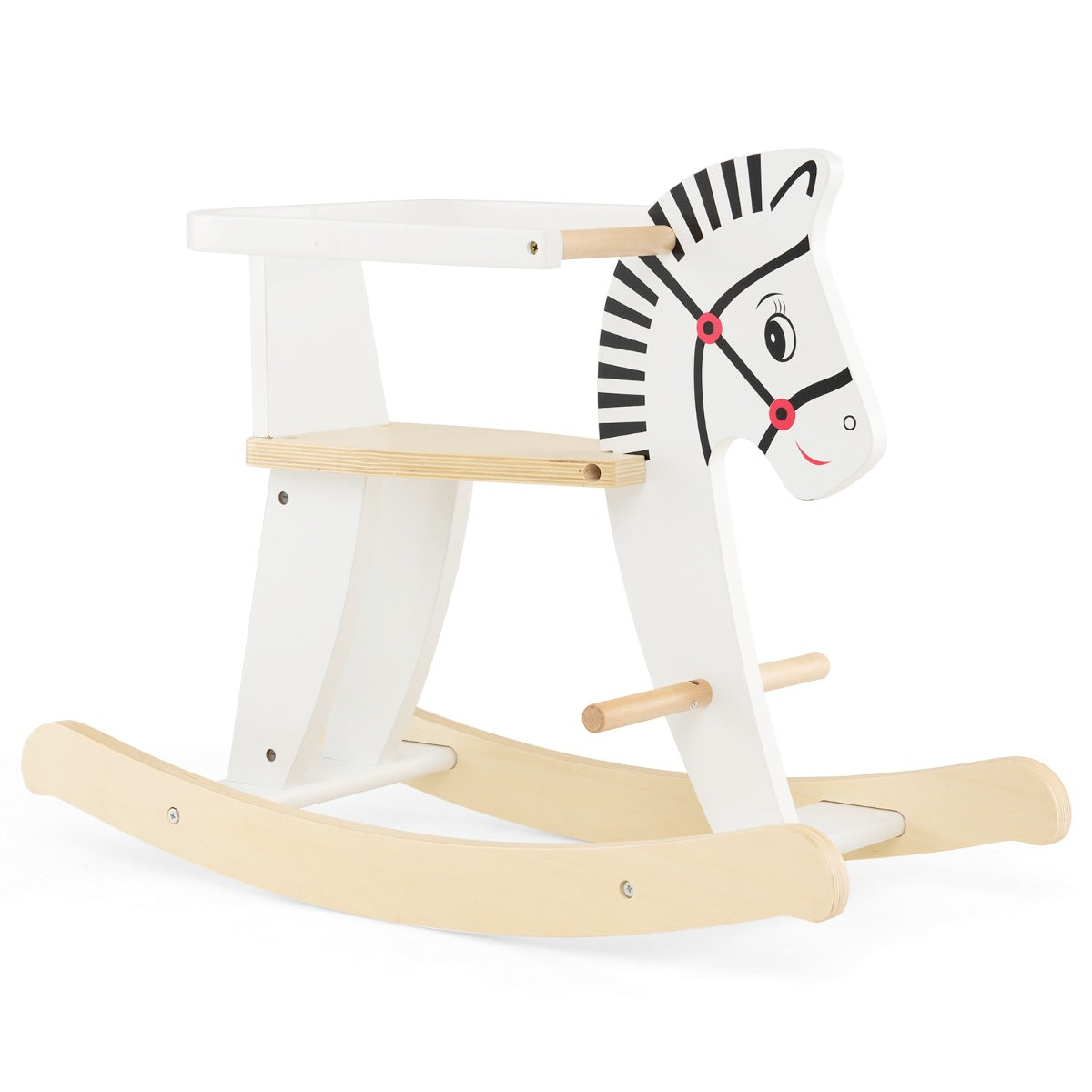 Wooden Rocking Horse with Detachable Fences