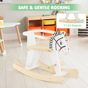 Wooden Rocking Horse with Detachable Fences