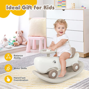 3-in-1 Convertible Kids Rocking Horse & Sliding Car