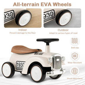 Kids Sit to Stand Vehicle with Working Steering Wheel for Boys & Girls