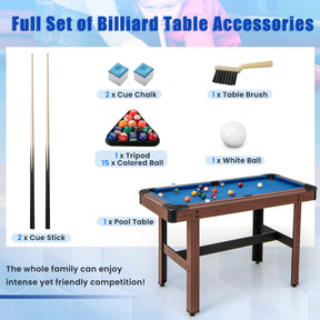 1.2M Wooden Billiard Game Table with Full Set of Balls