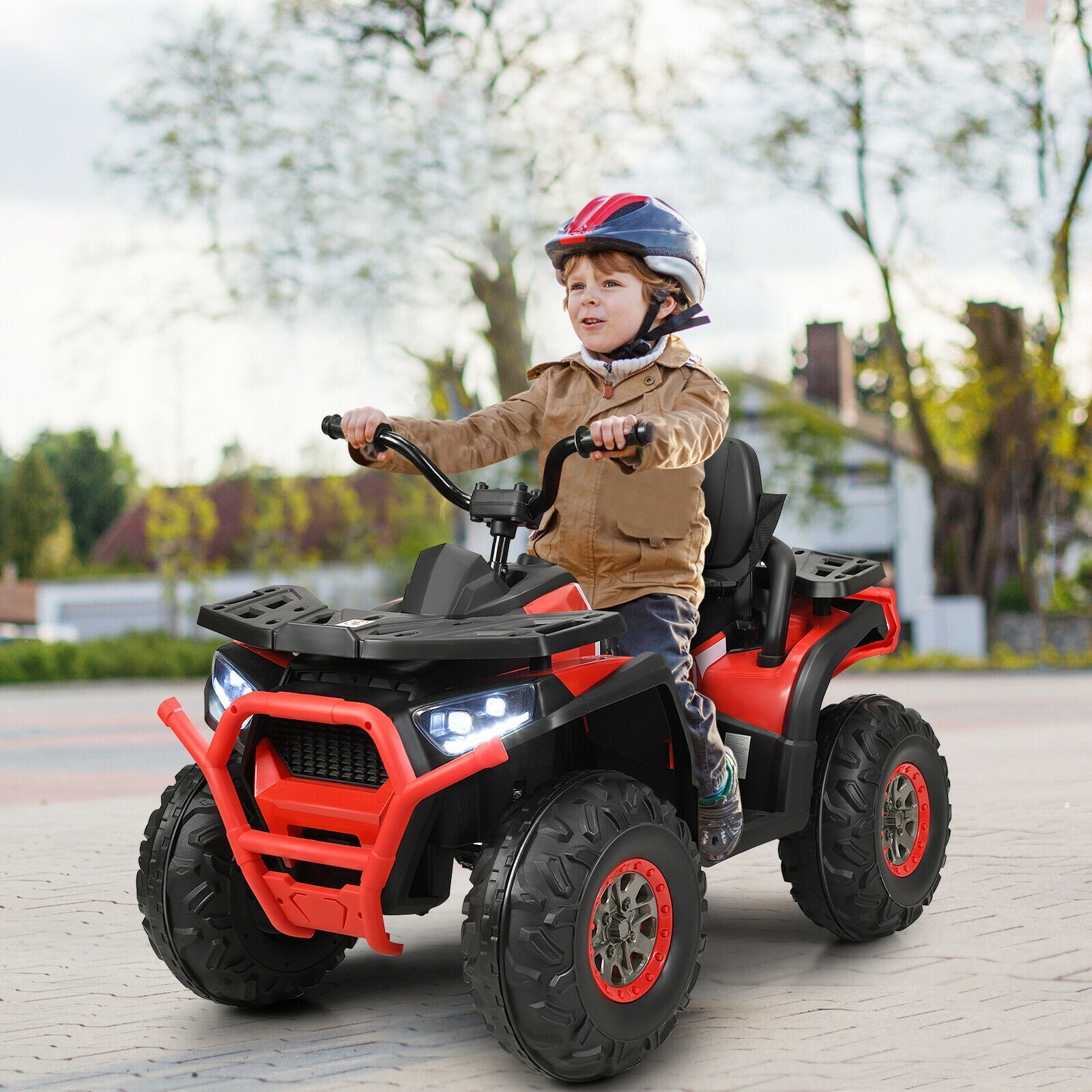 12V Kids Electric 4-Wheel ATV Quad with MP3 and LED Lights
