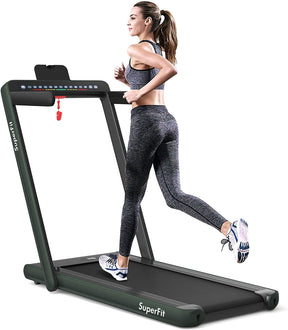 2-in-1 Foldable Walking Under Desk Treadmill with App Remote Control