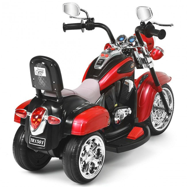 6V Powered Toddler Chopper Motorbike Ride On Toy with Horn & Headlight