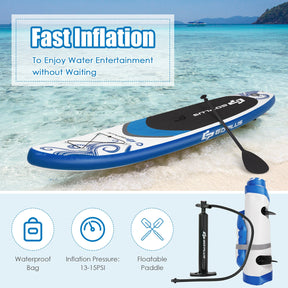Inflatable Adjustable Paddle Board with Carry Bag