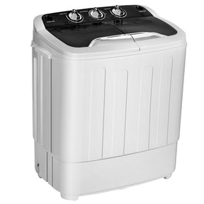 8 lbs Portable Mini Twin Tub Spinner Semi-Automatic Washing Machine for Apartments