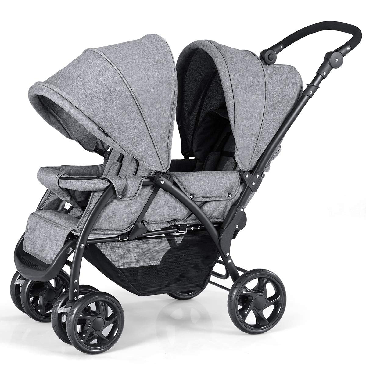 Folding Lightweight Front Back Seats Double Baby Stroller for Infants & Toddlers