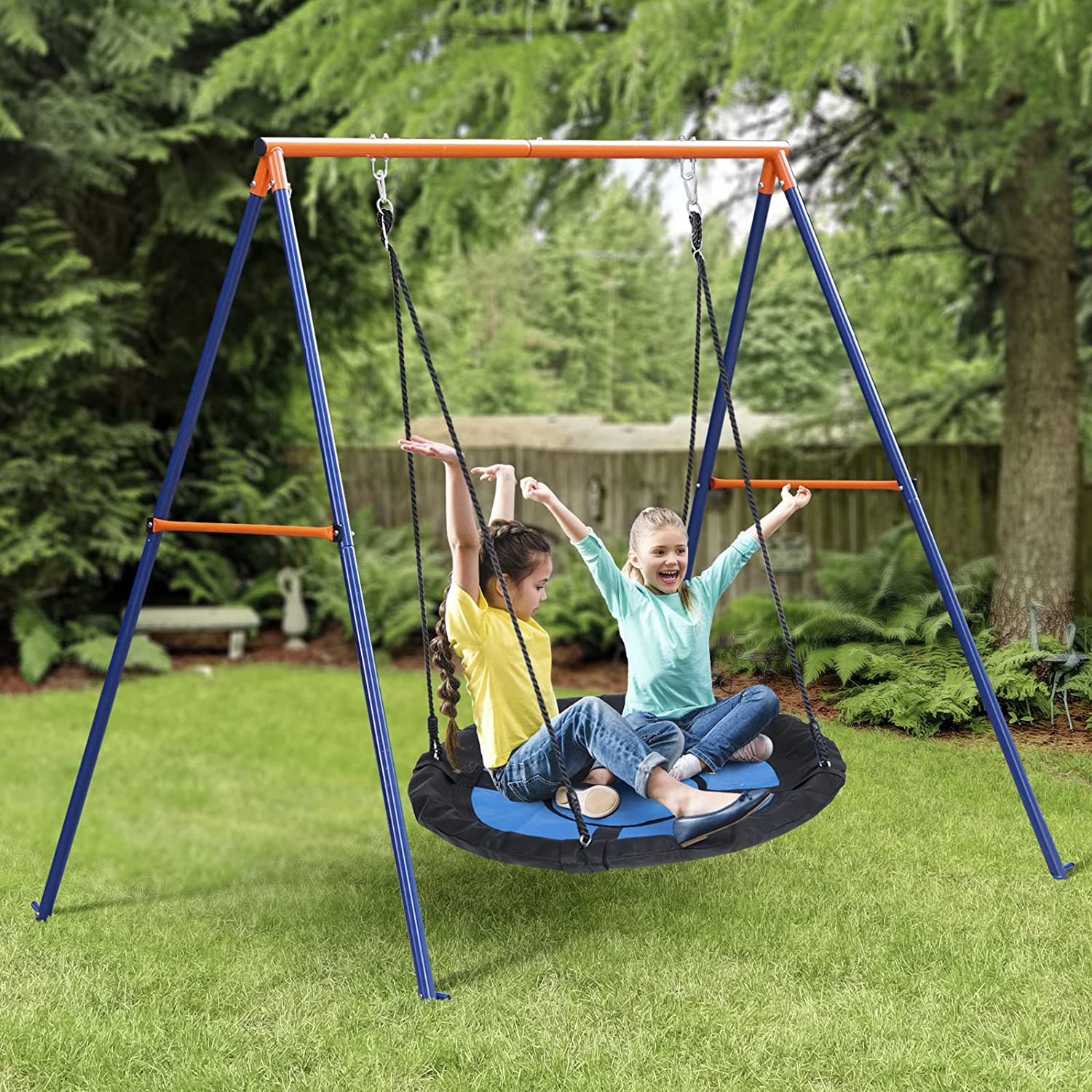 Extra Large Heavy Duty Metal Swing Stand for Kids Outdoor