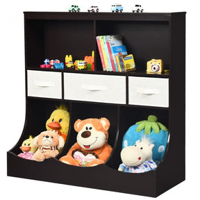 Hikidspace 3-Detachable Drawers Kid Toys Storage Organizer Unit