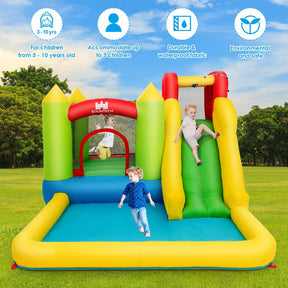 Inflatable Bounce House Water Slide Jump Bouncer with Blower