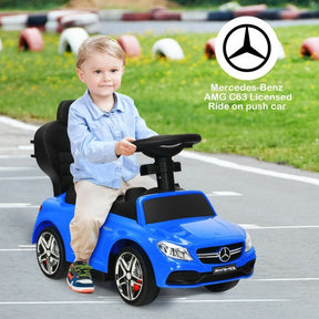 Hikidspace Mercedes Benz Push Car Stroller with Canopy for Toddlers