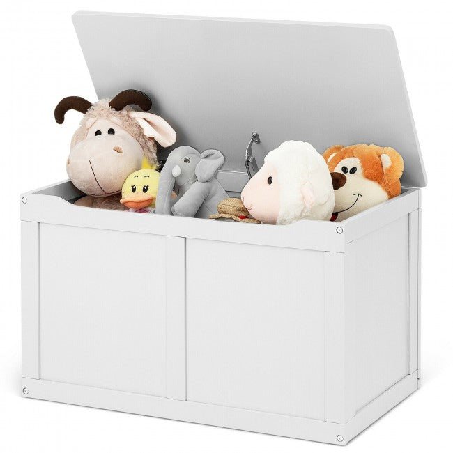 Hikidspace Wooden Chest Organizer Kid Toys Storage Box with Safety Hinge